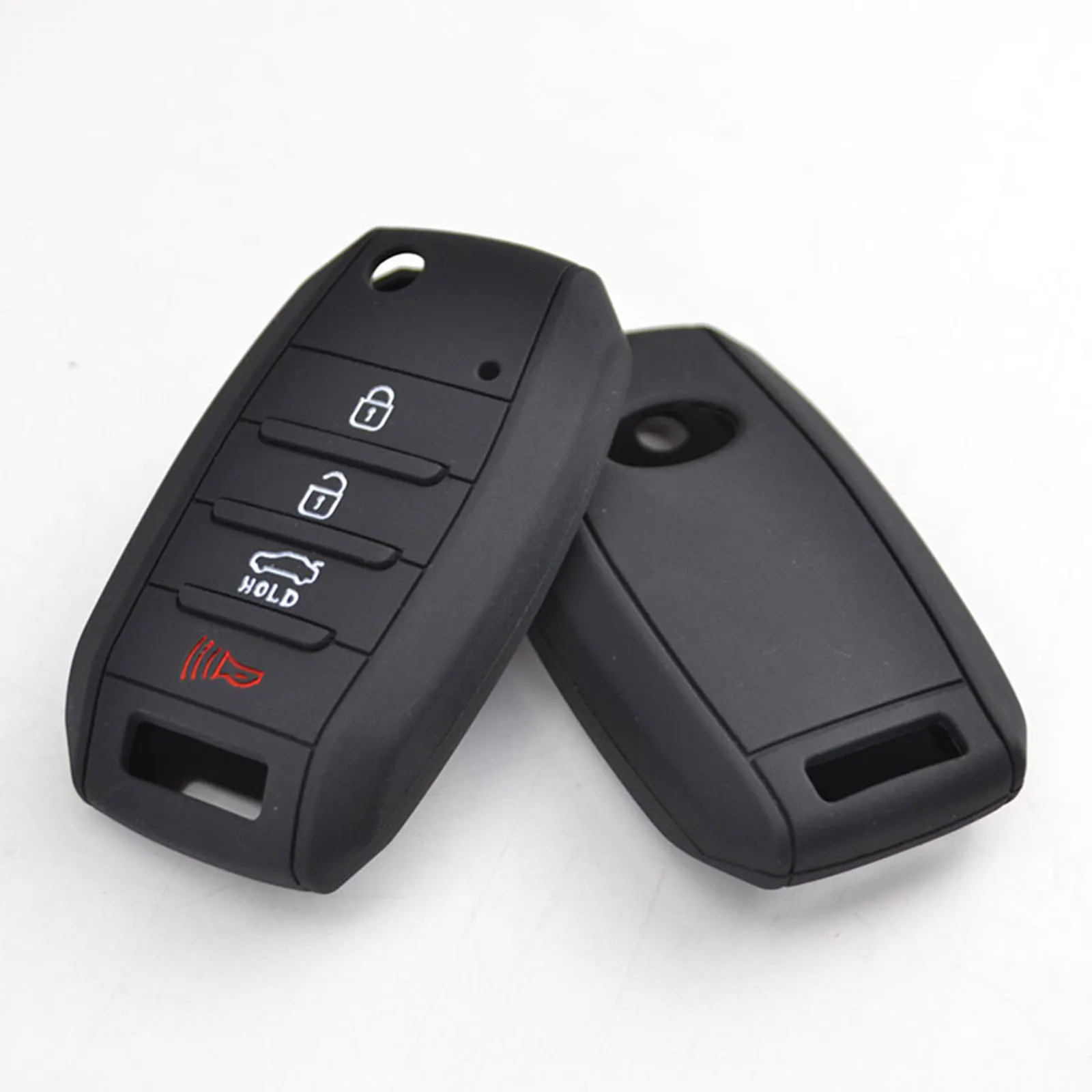 4 Button Silicone Car Remote Key Case Fob Shell Cover For Kia Sedona Optima Sportage Sorento Soul Forte Cerato Carens Protector