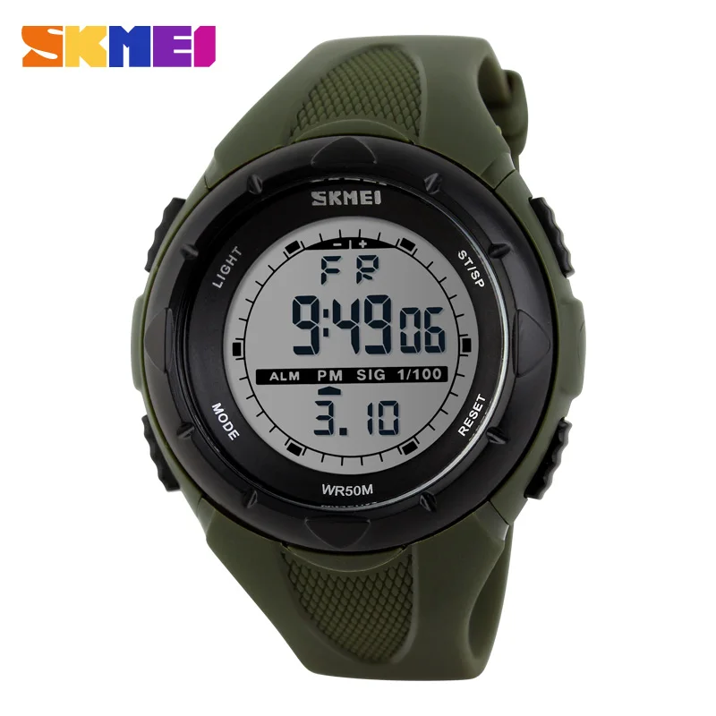 SKMEI 1025  reloj hombre Fashion Simple Sport watch  Men Military Watches Alarm Clock Shock Resistant Waterproof Digital Watch