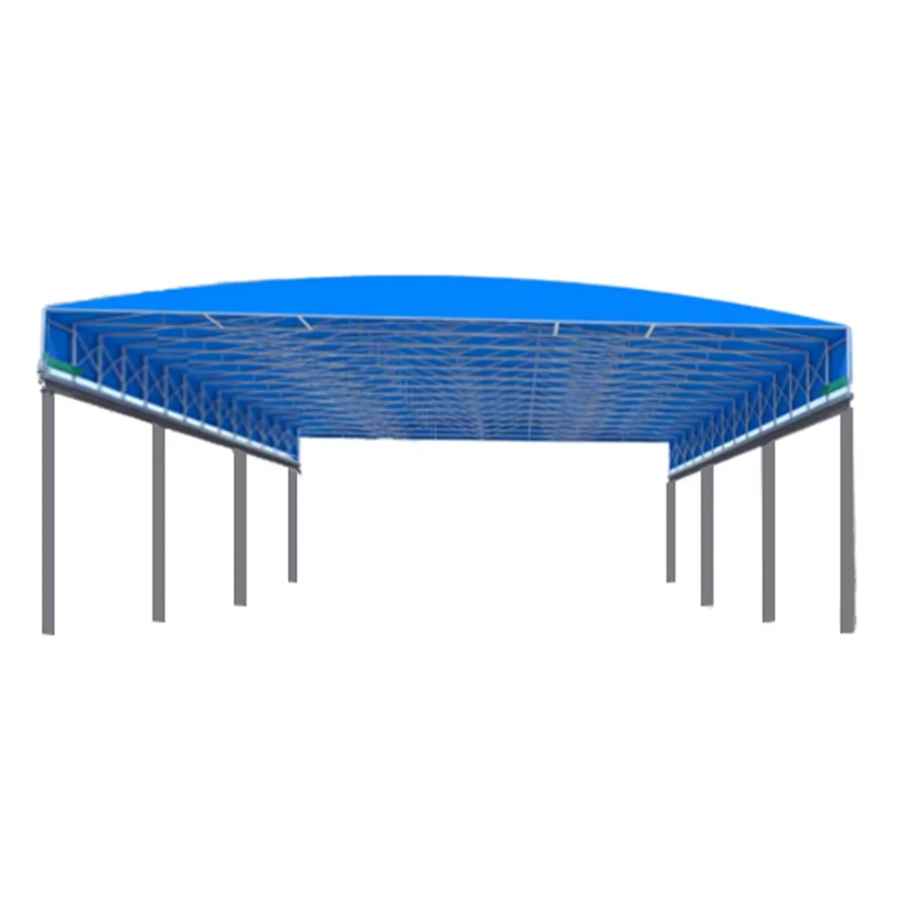 Outdoor Canopy Metal Roof Sliding Pvc Tent Awning Outdoor Motorized Retractable Sport Roof Electric Outdoor Tentpromote sales