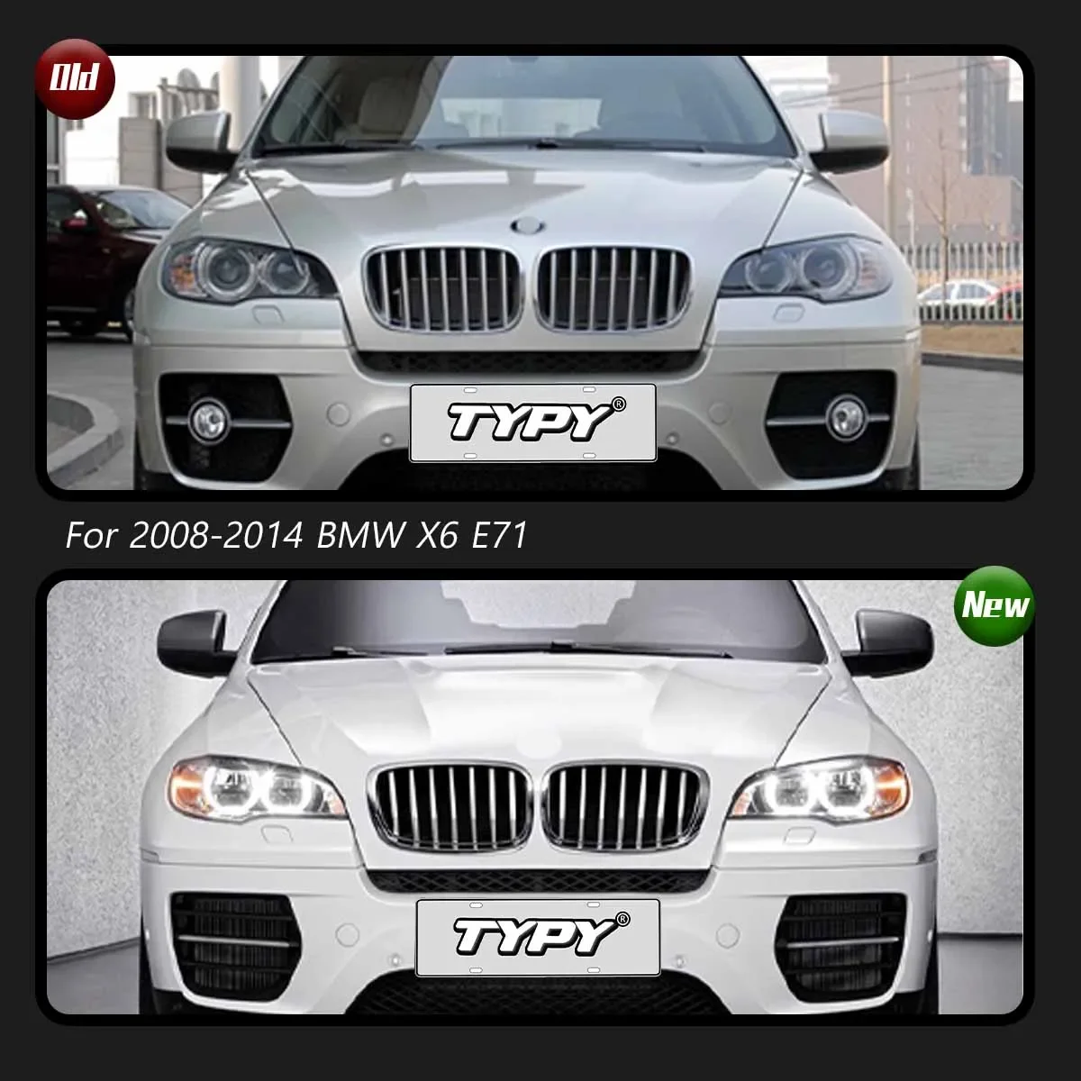 TYPY Car Lights For BMW X6 E71 Headlight 2008-2014 Car Double Lens LED Front Lamps DRL Turn Signal Auto Parts