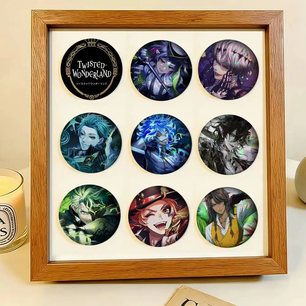 Cartoon Game 25\32/44/58MM Customizable Button Pins Cute Funny Creative Badge Jewelry Decor Gifts For Friends Twisted Wonderland