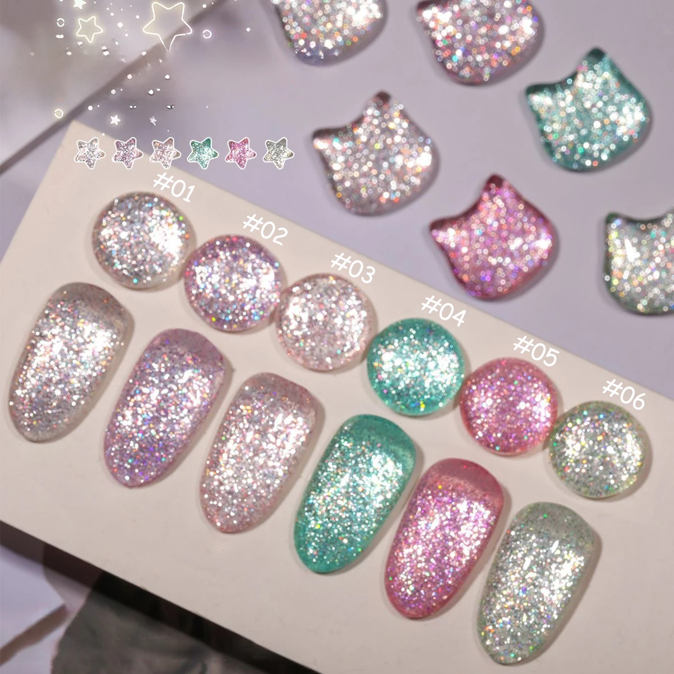 1 Uds WS Otoño Invierno uñas alta dentado Super Flash brillo Nail Art salón de uñas hogar Diy Popular blanqueamiento Gel suministros de uñas