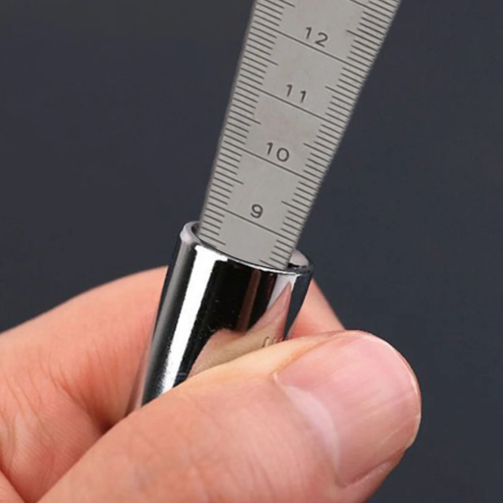 1-15mm Taper Gauge Feeler Gap Hole Measure Wedge Aperture Scale With Ruler For Construction Electricity Sanitary Ware