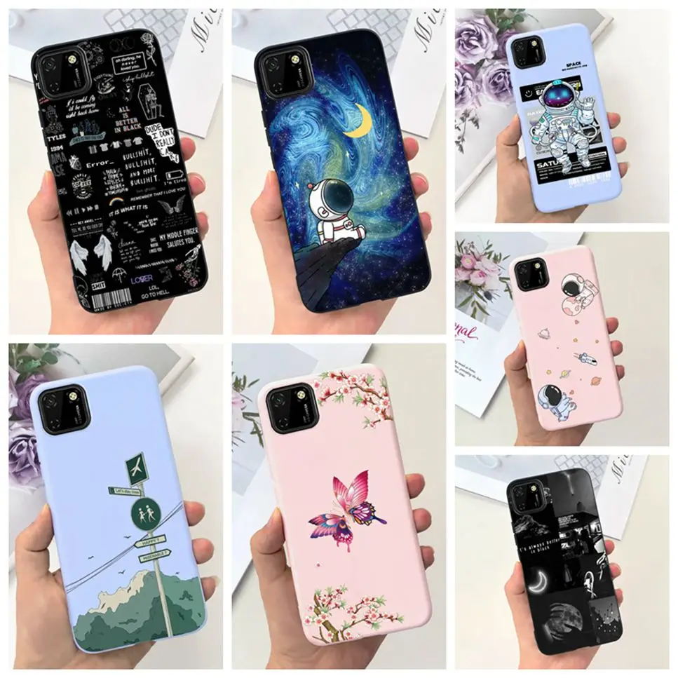 Case For Huawei Y5p DRA-LX9 Case Astronaut Soft Silicone Shockproof Back Cover For Huawei Y5P Honor 9S 9s Protective Case Fundas