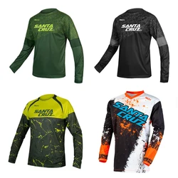 Rcn Santacruz Mx Enduro-Motocross Shirt, Motocross Jacket, Off-road T-Shirt,Ride MTB Bicycle, Long-Sleeve Motocross Jersey, Moto