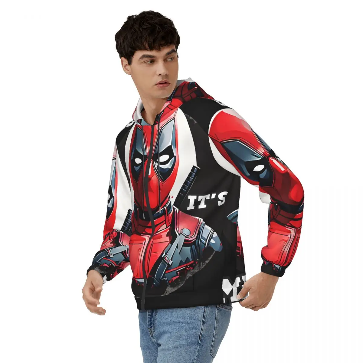 Popular Movies Men Hoodie Deadpool & Wolverine Clothing  Creative Hoodies Winter