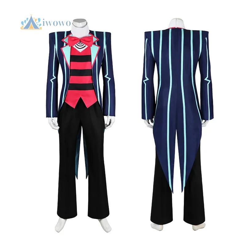 

Vox Cosplay Costume Cartoon Hotel Top Pants Full Set Disguise Halloween Carnival Suit