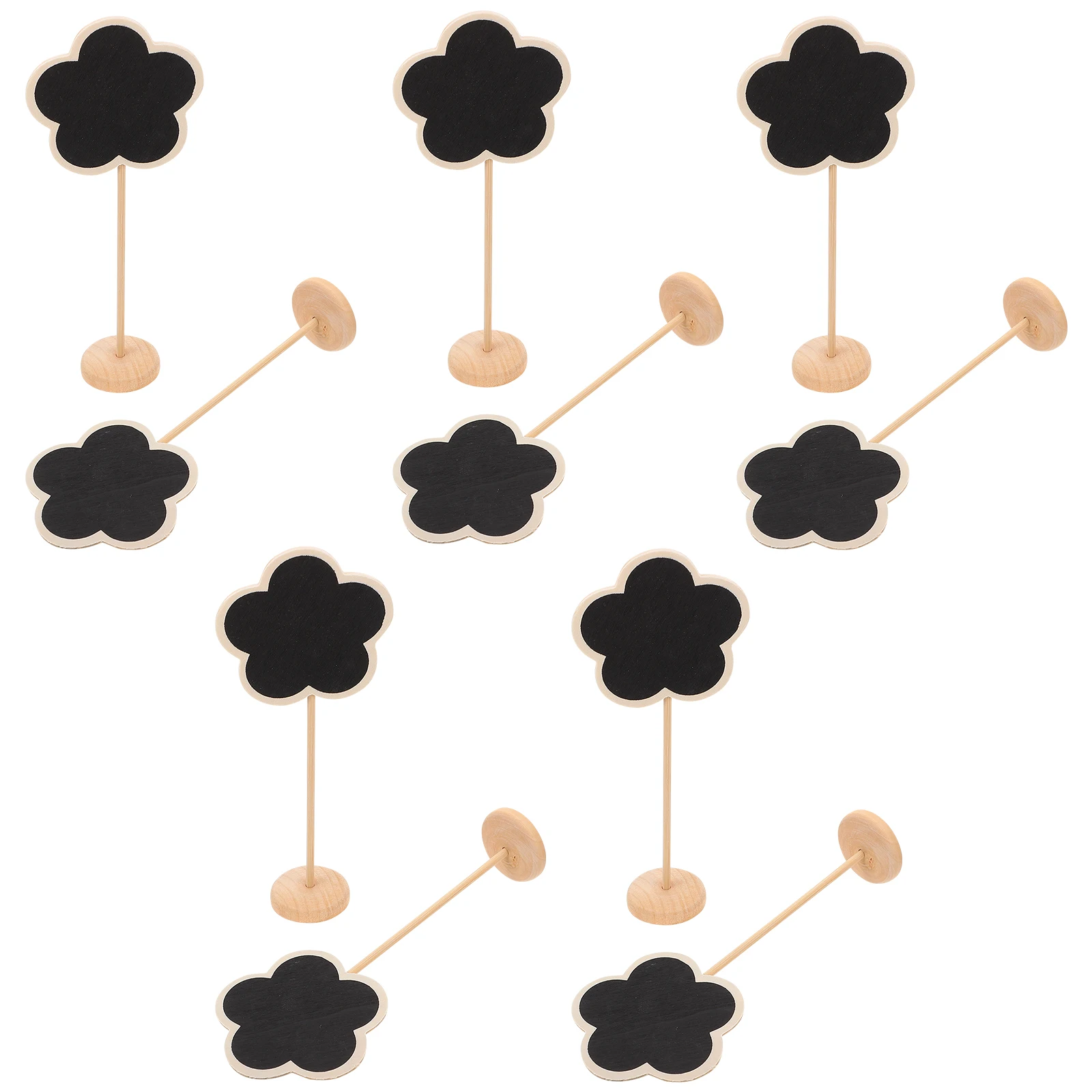 

10pcs Mini Wooden Chalkboards Small Garden Blackboards Diy Plants Toppers Flower Pot Decorations Message Inserted Cards