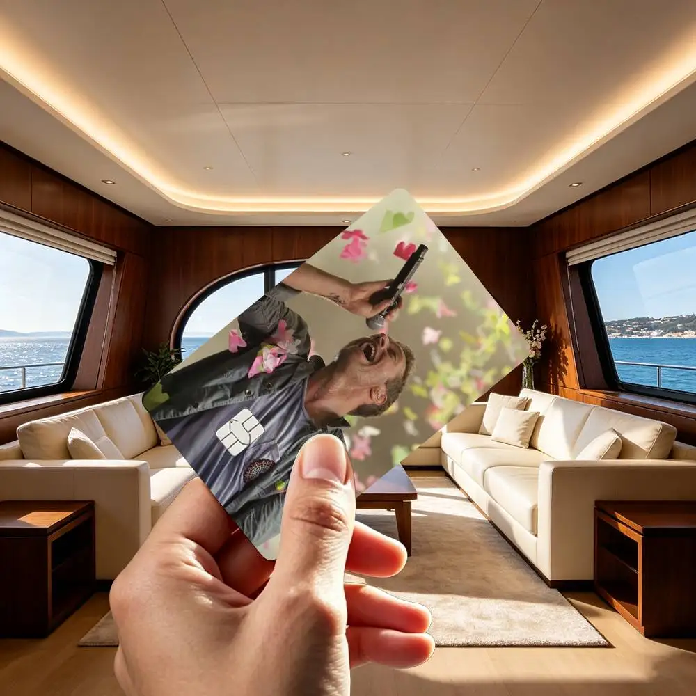 Singer Coldplay-Chris M-Martin  Credit Card HD Stickers Game Card Decal Small Chip Waterproof Sticker Gift