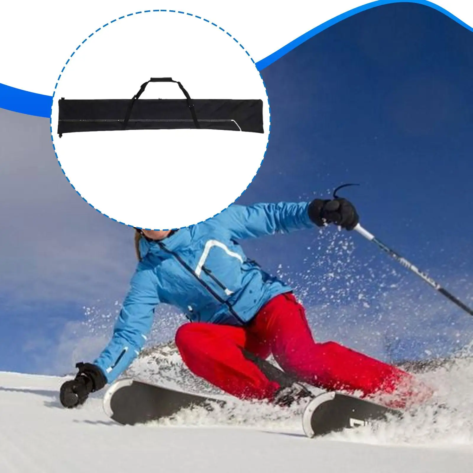 

Oxford Cloth Snowboard Bag, Snowboard Pack ,Adjustable,Easy Use ,Snow Bag Ski Boot Waterproof Storage Bag Oxford Cloth,