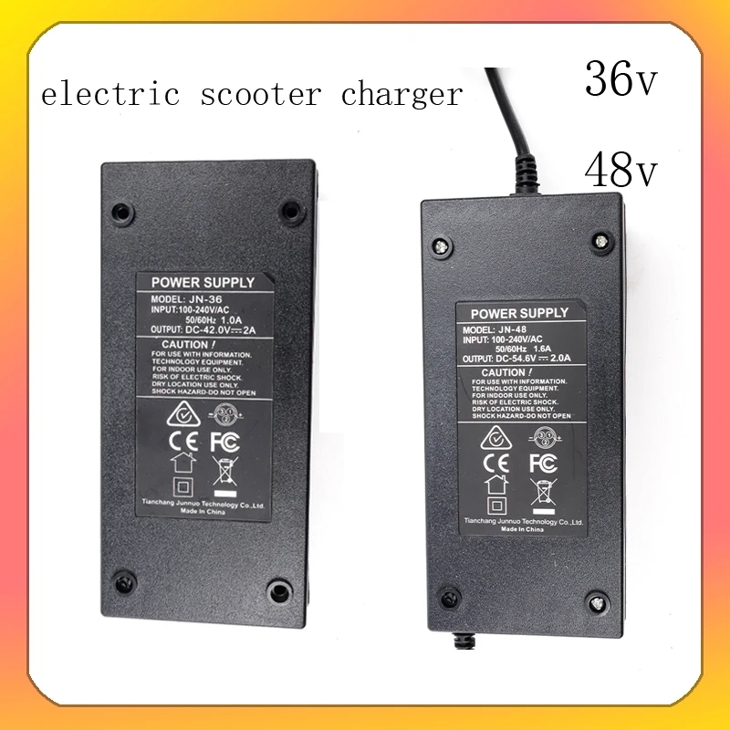 Electric Scooter Electric Bike Lithium Battery Charger 36V 2A 42V 2A For  Xiaomi M365 Charger Hover Board Balance Wheel Charger