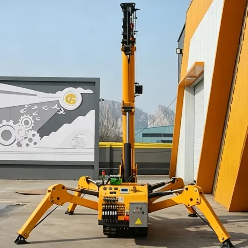 1-15 Ton Compact Mini Crawler Crane for Elevator Shaft Construction Small Heavy Lifting Equipment