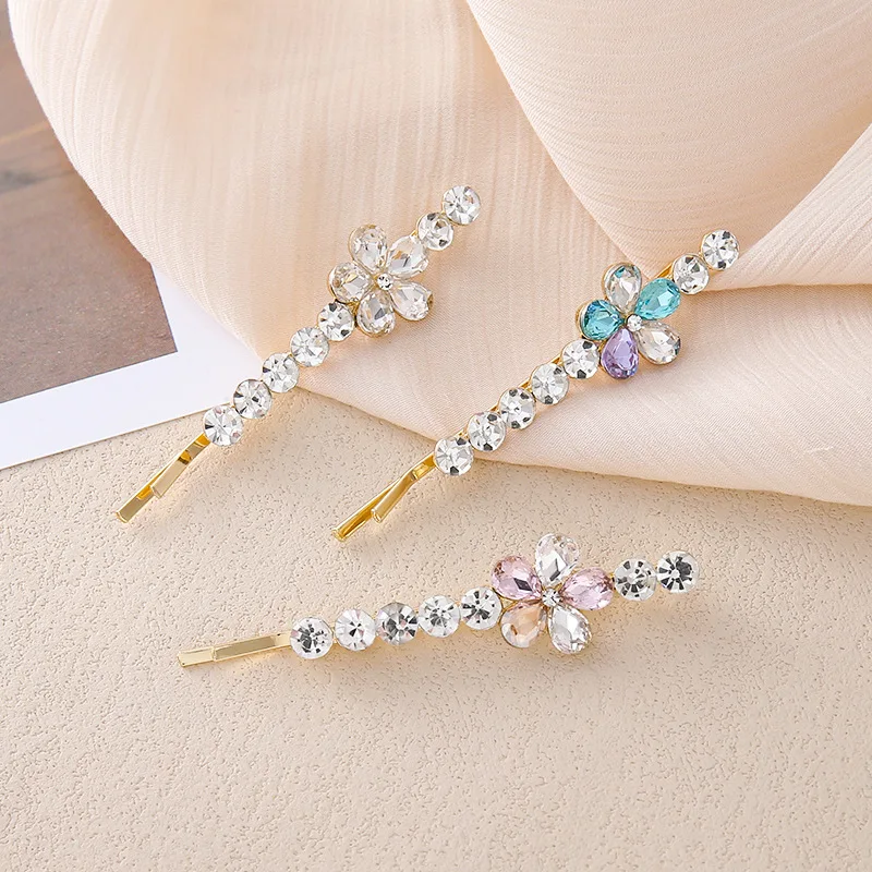 Metal Flower Bar Clip Set for Women Girls Forest Vintage Side Hair Accessories Delicate Gentle Premium Portable