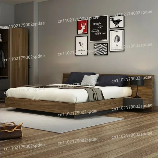 Nordic tatami floor low bed Japanese-style platform double bed 1.8m master bedroom tatami bed 1.5m