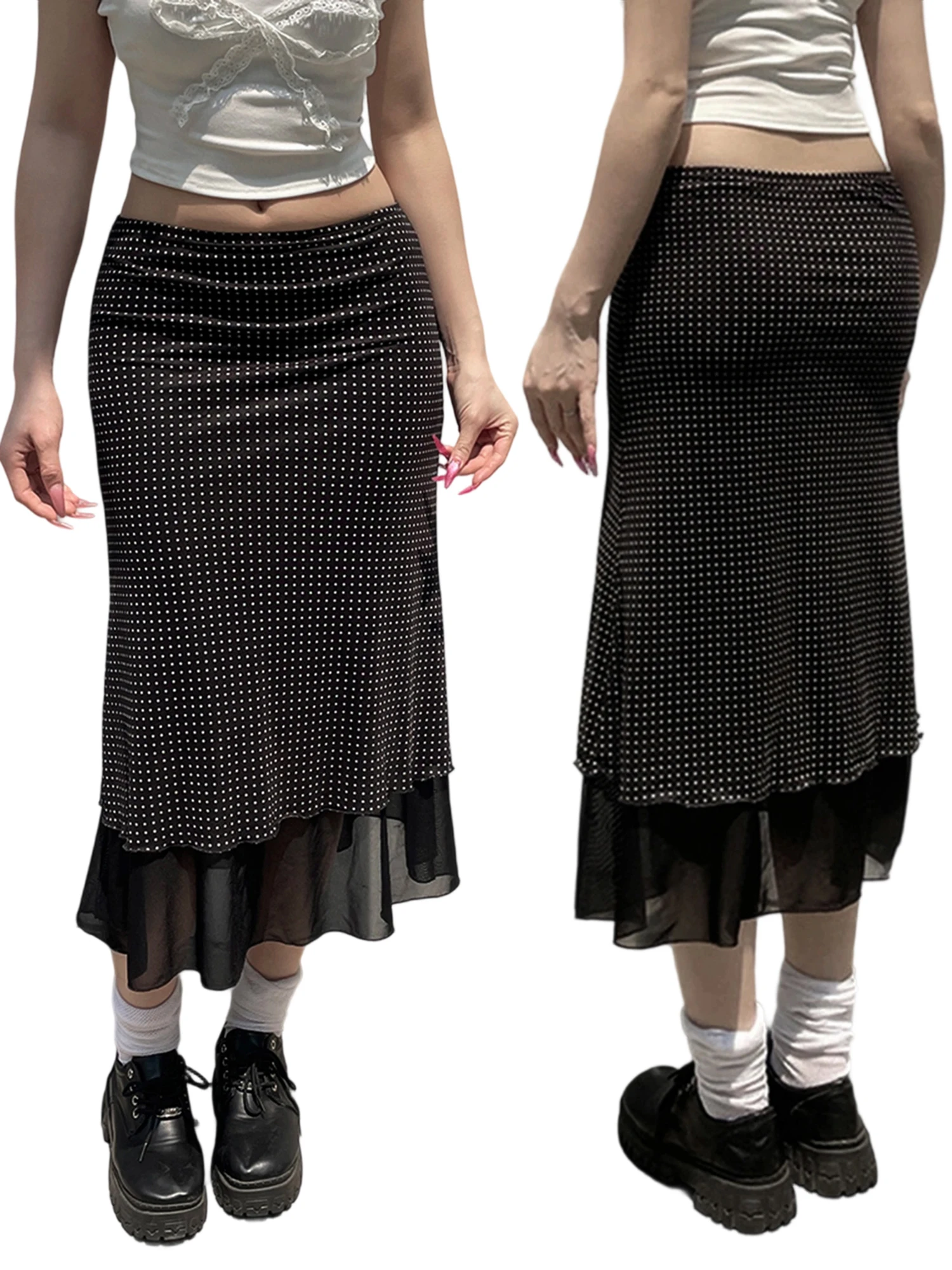 

Elegant High Waist Pleated Midi Skirt with Floral Print for Women Stylish A-Line Knee Length Skirt for Summer
