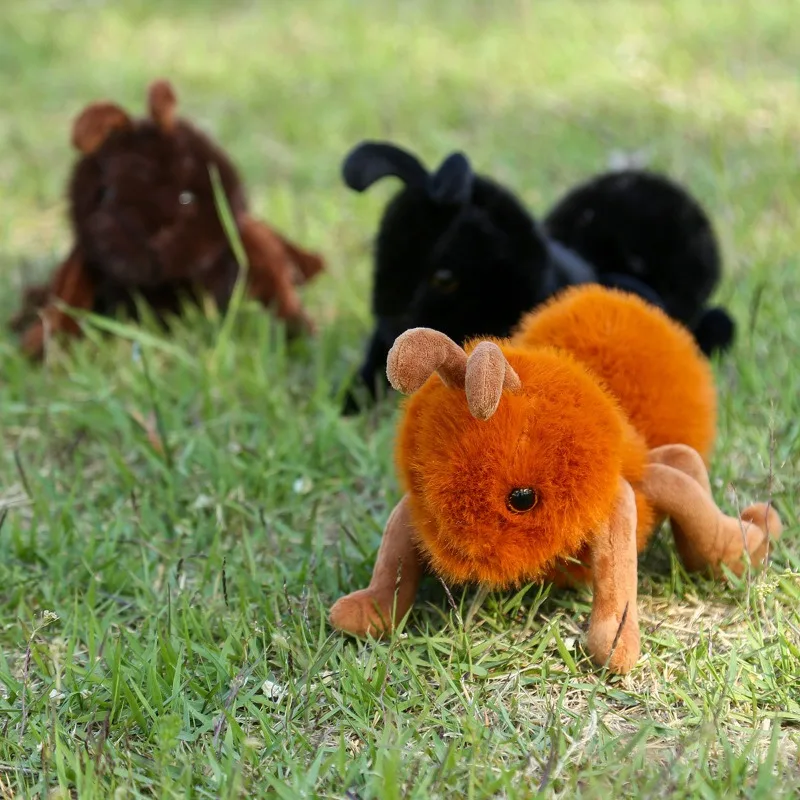 27 cm mignon fourmi Animal en peluche poupée dessin animé insecte en peluche poupée fourmi douce jouets en peluche pour fille garçon cadeau d'anniversaire décoration de la maison poupées