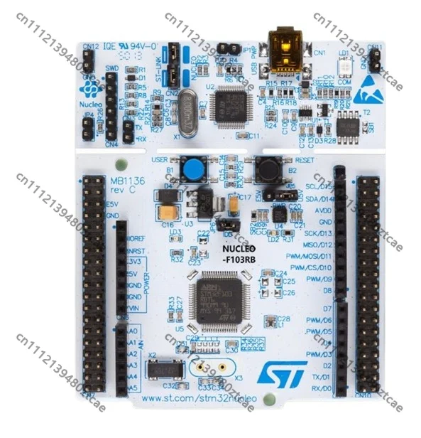 64 Pin ARM Cortex-M3 MCU Development Board, 128KB Flash Microcontroller Experiment Proto Board For Embedded Learning