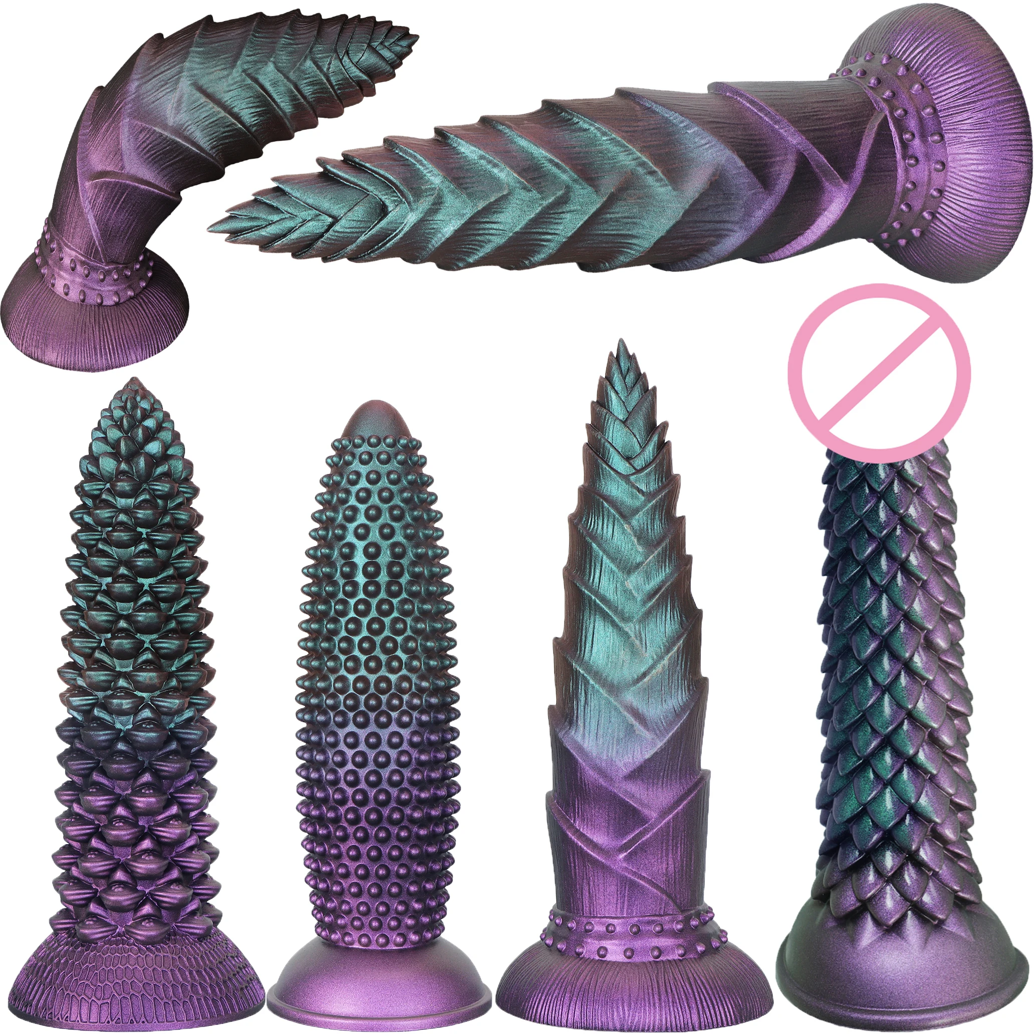 NEW Super Big Anal Dildo Particle Stimulation Anal Plug Fisting Dilatador Anal Balls Silicone ButtPlug Anal SexToy For Women/Men