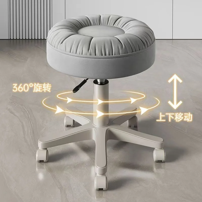 Moderner und Schlichter Verstellbarer Stuhl Schminkstuhl 360° °   Drehbare Stühle, Heimstuhl, Nagelstudio-Stuhl, Praktischer Schminkstuhl, Neuerscheinung