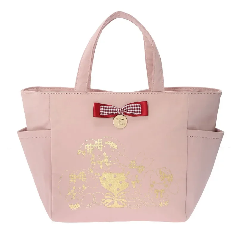 

Cute Kawaii Bonbonribbon Hand Bags Rabbit Bunny Handbags for Women Ladies Cartoon Anime Pink Tote Bags