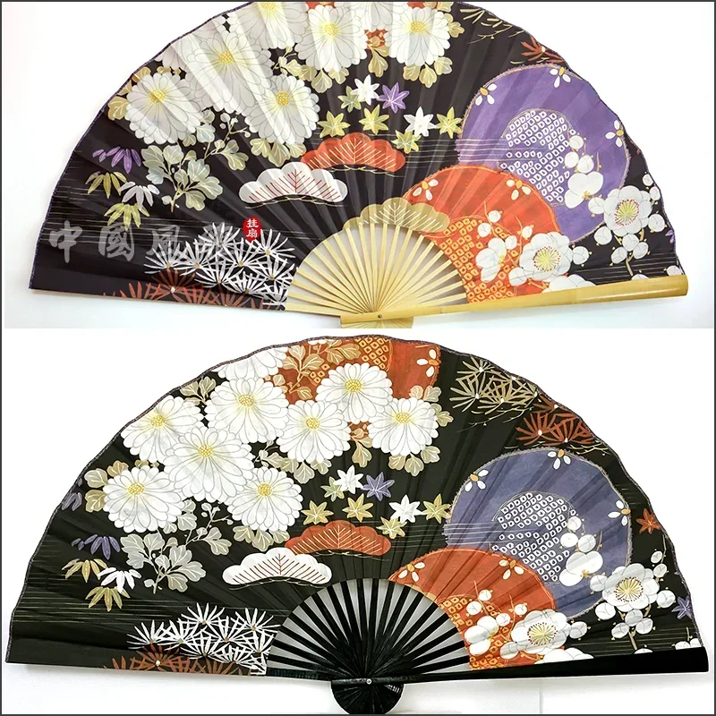 1PC Unfold 90cm Japanese-Style Large Fan Hanging Paper Folding Fan Hotel Restaurant Wall Home Decoration