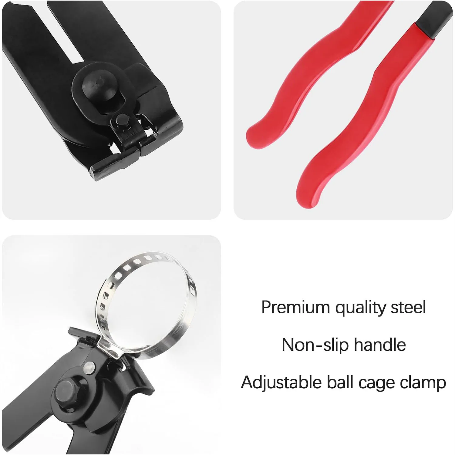 CV Joint Boot Clamp Pliers, Heavy Duty Ear Clamp Pliers Tool for Automotive Drive Shaft & Axle Repair