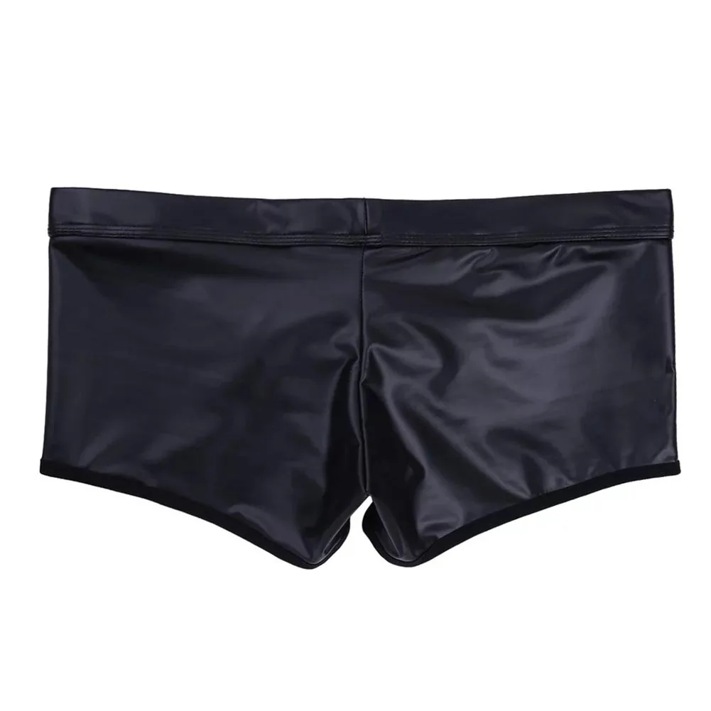 Bodysuit Underwear Autumn Summer Boxer Briefs Temptation Casual Vacation Daily Wet Look Faux Leather Winter Holiday