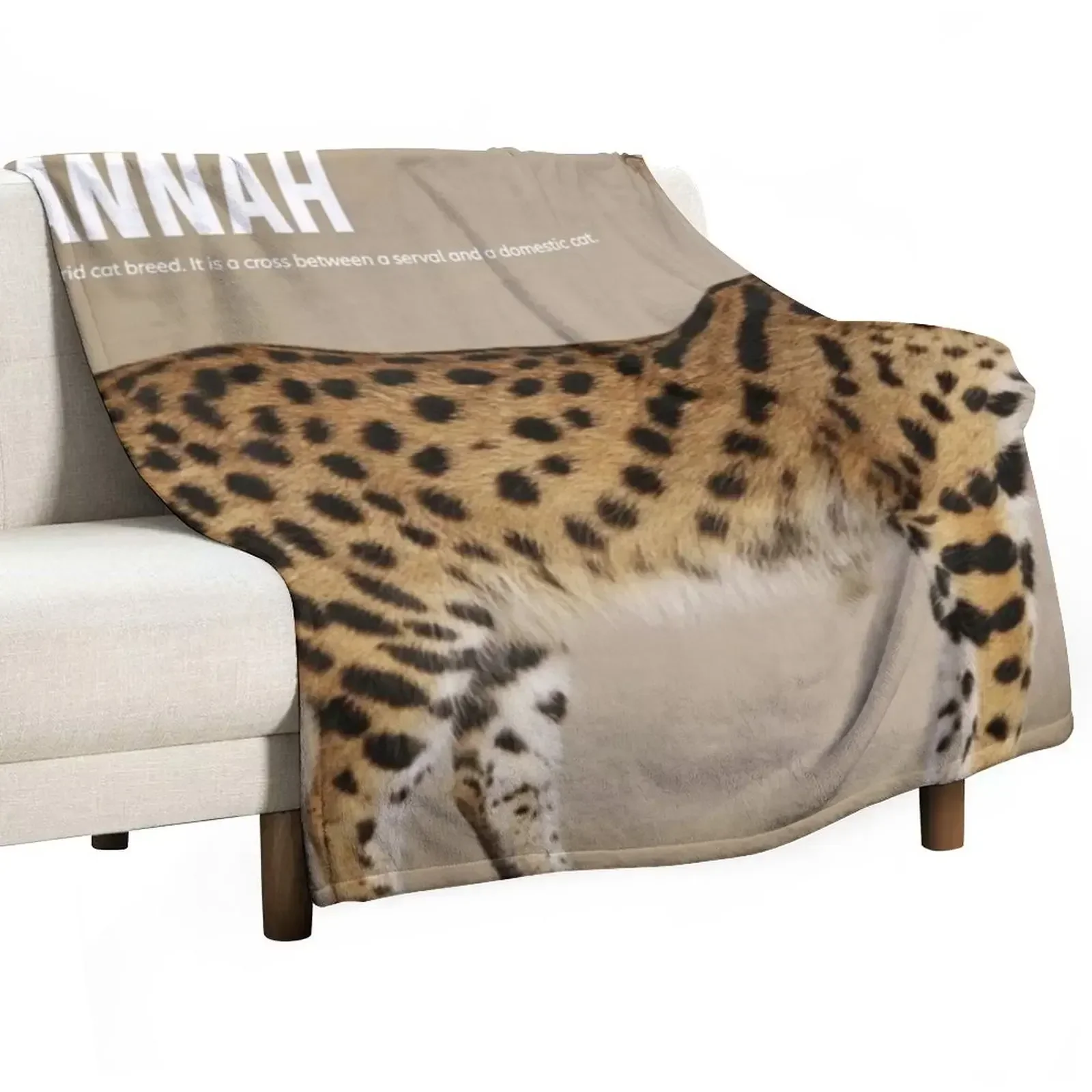 

Savannah Cat Breed Throw Blanket Blankets Sofas Of Decoration Flannels anime Hairy Blankets