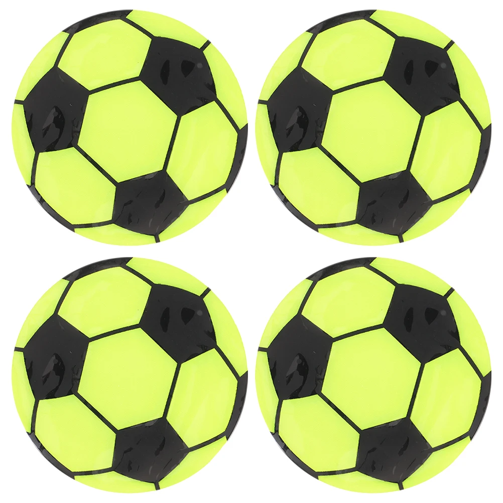

4pcs Reflective Stickers Car Bike Wheel Glow in Dark Safety Decals Glossy Adhesive Long Lasting Decorative Warning for Vehicle