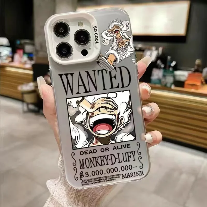 One Piece Anime Luffy Gear 5 Phone Case for IPhone 15 14 13 12 11 XS Pro Max Shockproof Mobile Phone Case Protective Cover Capa