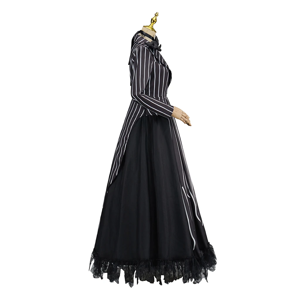 jack skellington Cosplay Medieval Steampunk Gothic Dress Scary Costumes Women's Halloween Costumes Carnival Clothes Ladies