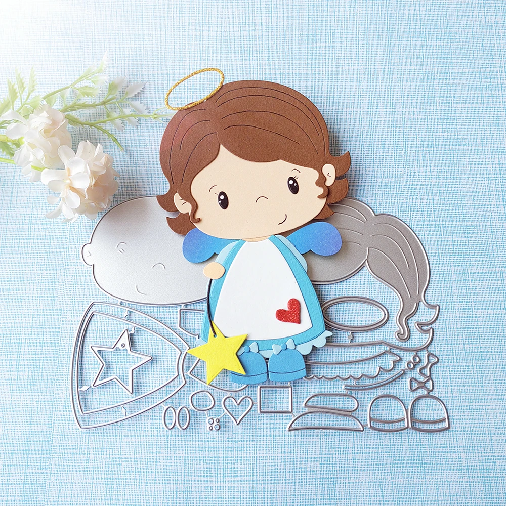 New Boys and Girls Angel cutting dies scrapbook decoration embossed photo album decoration card making DIY crafts