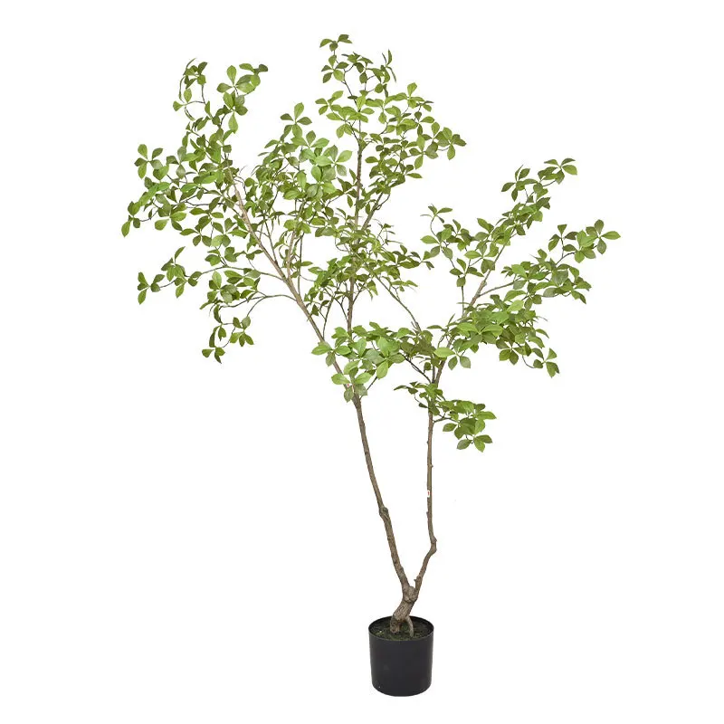 Artificial green gardenia tree, indoor home living room large floor-standing plant ornament, decorative landscaping