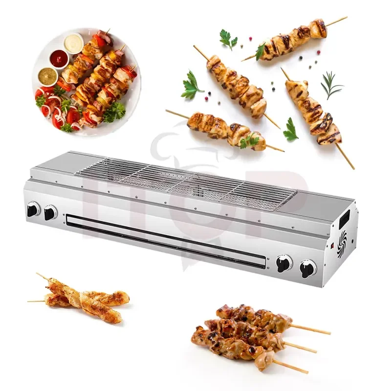 Electric Korean BBQ Grill Table Automatic Rotating Infrared Non Stick Steak Cooking Machine Home Kitchen Barbecue Oven