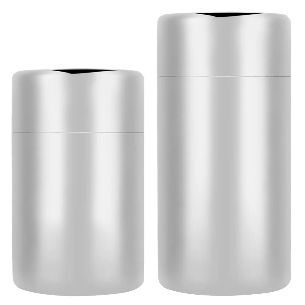 Portable 304 Stainless Steel Sealed Tea Leaf Storage Jar Canister Coffee Bean Container Tea Canister Tea Tin