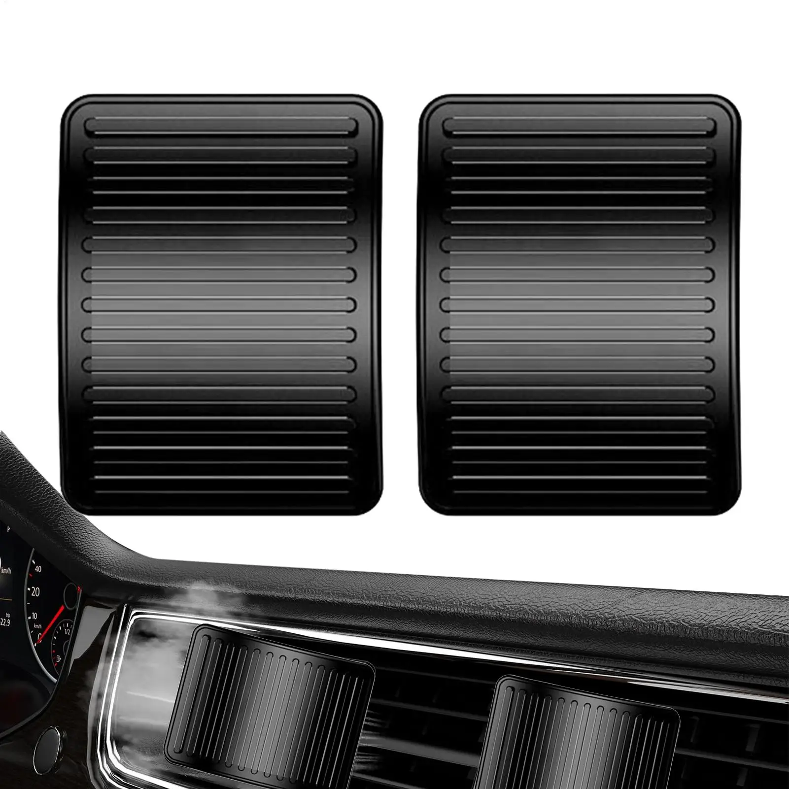 2pcs Car AC Vent Deflector Cover Airflow Guide Direct Blowing Prevention Wind Deflector for Dashboard Side Window Rear Seat