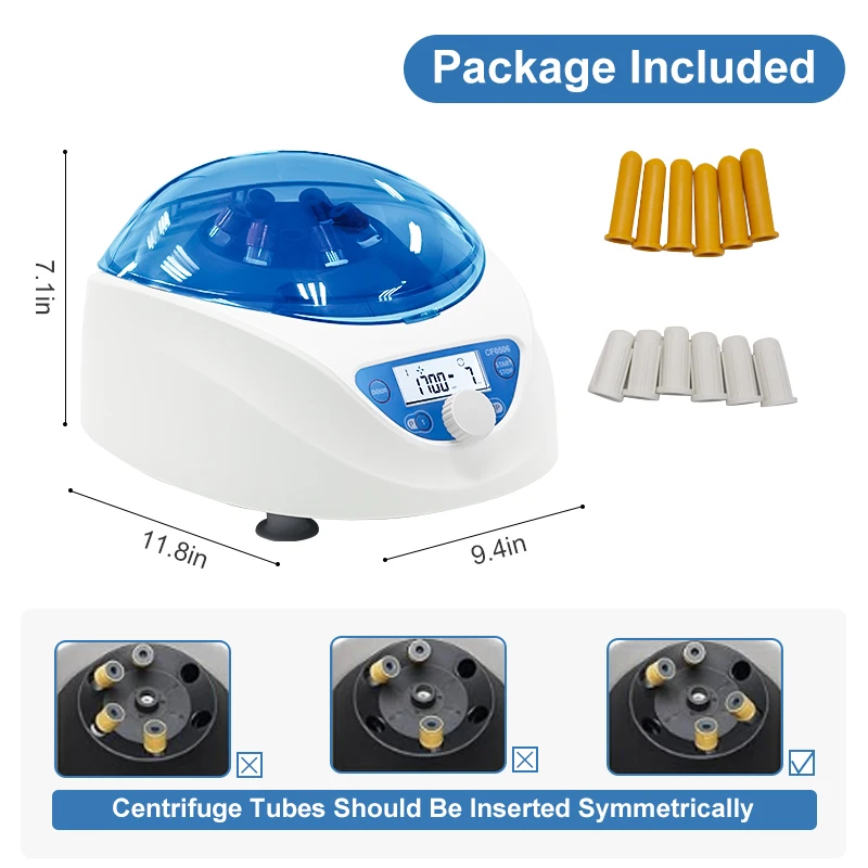 Westtune آلة الطرد المركزي مختبر الرقمية منخفضة السرعة الطرد المركزي 300-5000 دورة في الدقيقة لأنبوب الطرد المركزي 6*15/10/7/1.5-5 مللي DM0506