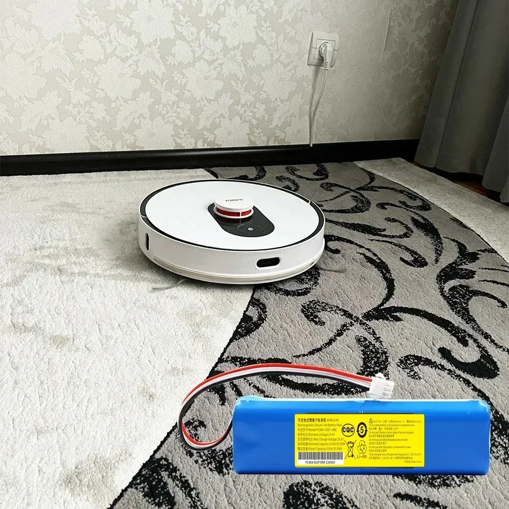 For XiaoMi Lydsto R1 Viomi S9  Roidmi Eve Plus Rechargeable  Li-ion Battery Robot Vacuum Cleaner R1 Battery Pack 14.V 12800mAh