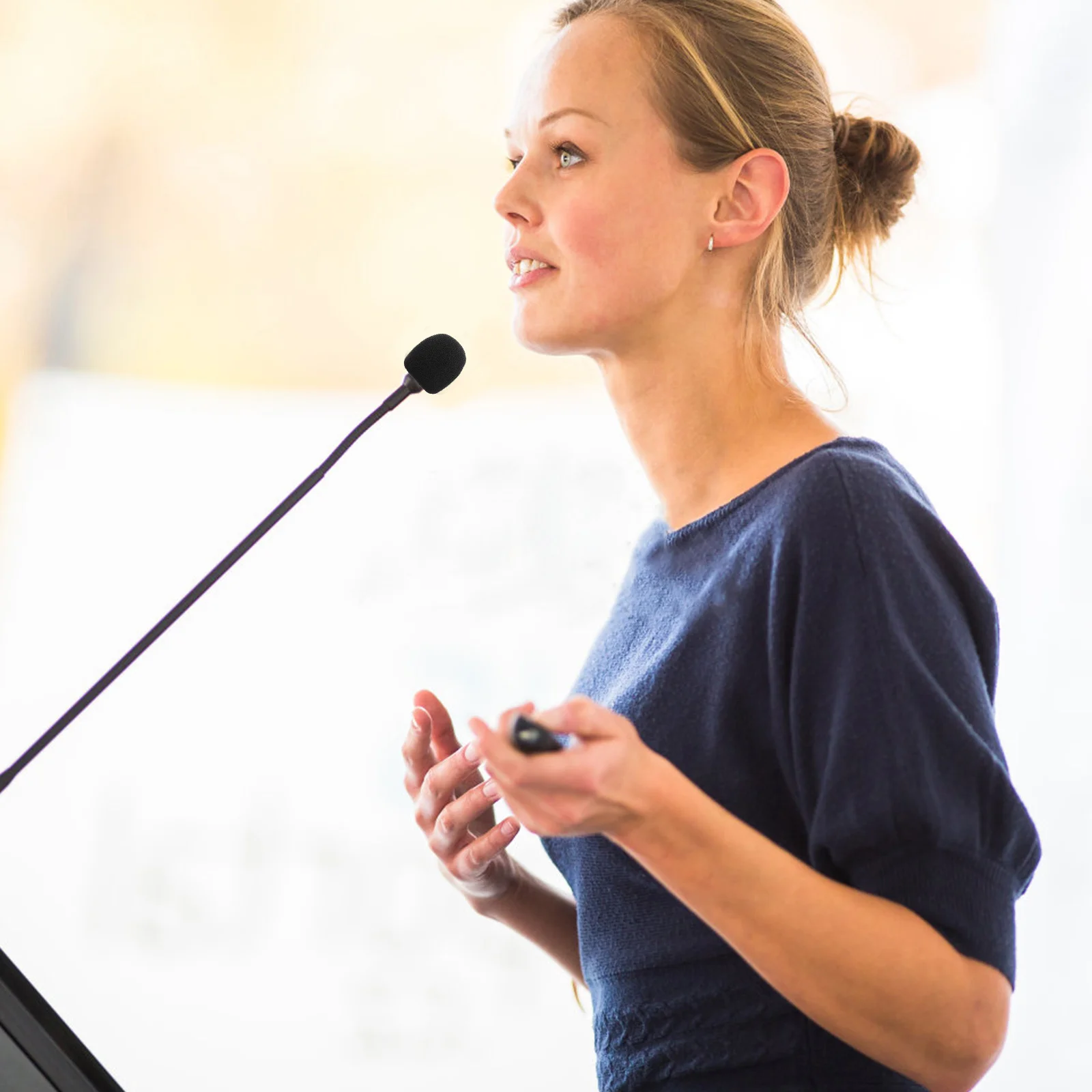 6 قطع من أغطية الزجاج الأمامي للميكروفون الرغوي الصغير، واقي ميكروفون متين من Lavalier، ضوضاء سماعة الرأس #5