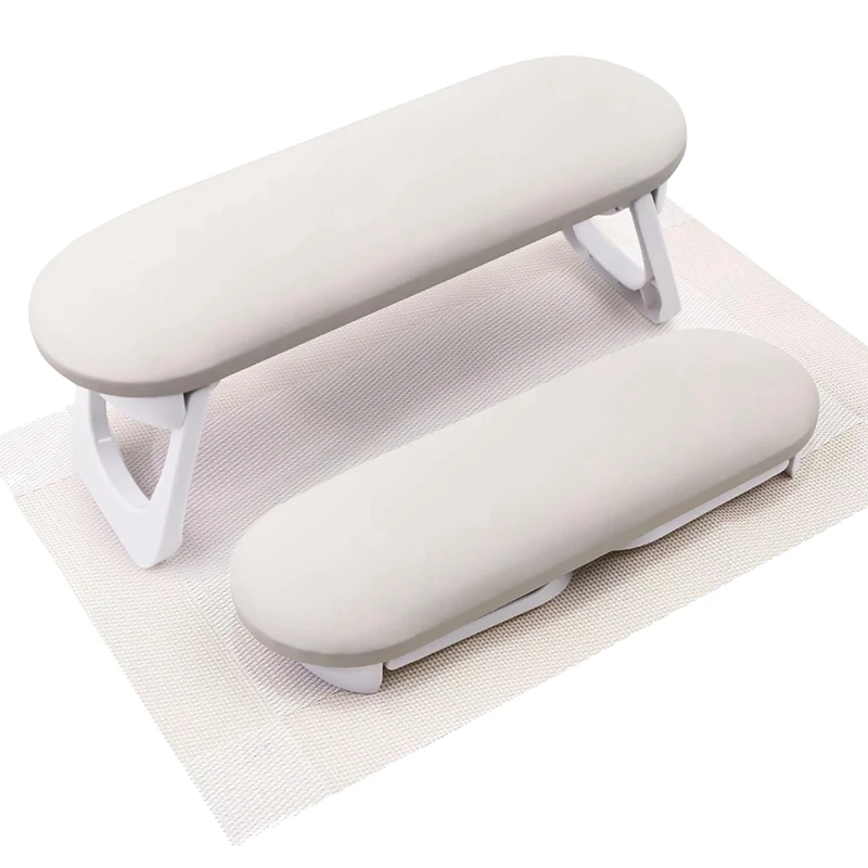 

Nail Arm Rest, Foldable PU Leather Nail Hand Rest For Acrylic Nails Cushion Hand Holder, Nail Hand Pillow Nail Art