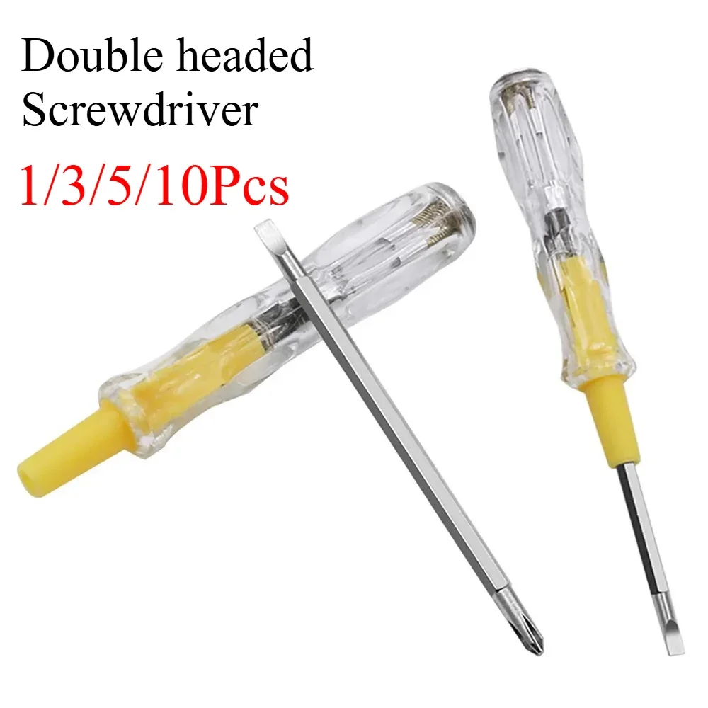 Rafford Double-Headed Screwdriver 100-500v Voltage Tester Pen  Detector Removable Phillips Flat-head Screwdriver Tools