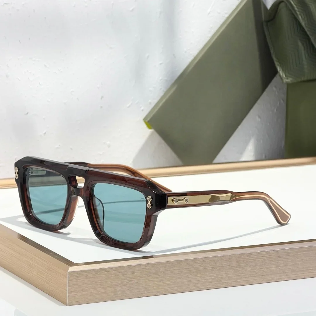 

AKO PERSEUS AKS-531 54-21 Top Quality Mens Sunglasses for Women Retro Trend Luxury Acetate UV400 Designer Sunglasses Frame