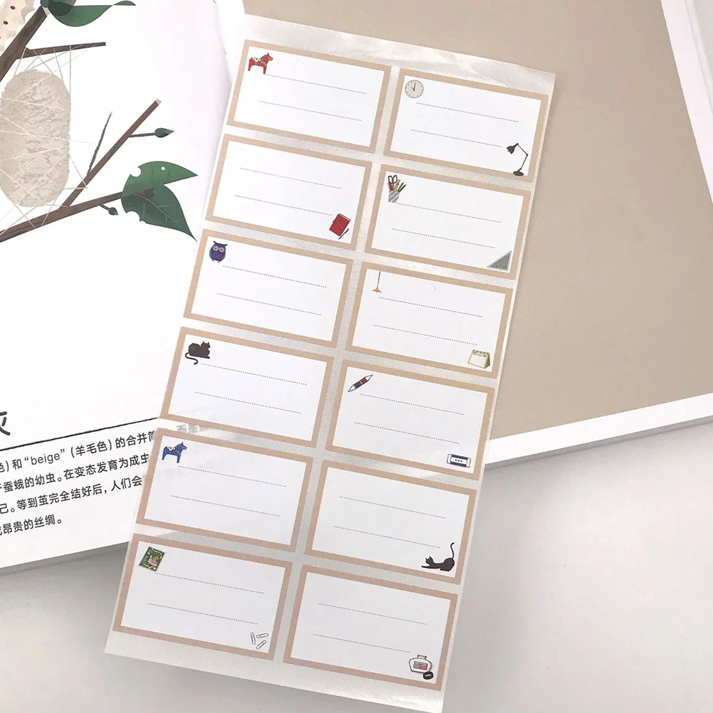 124 قطعة من ملصقات الصندوق المكتوبة بخط اليد، ملصقات بيضاء لكتابة الاسم، ملصقات لاصقة لتنظيم علامات الزجاجات، الحاويات، المجلدات المكتبية #3