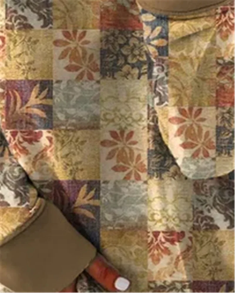 Женский пуловер с круглым вырезом и длинным рукавом