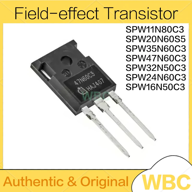 5 unidades SPW47N60C3 47N60 47N60C3 SPW35N60C3 35N60C3 SPW32N50C3 SPW24N60C3 24N60C3 SPW20N60S5 20N60S5 SPW16N50C3 SPW11N80C3 TO-247