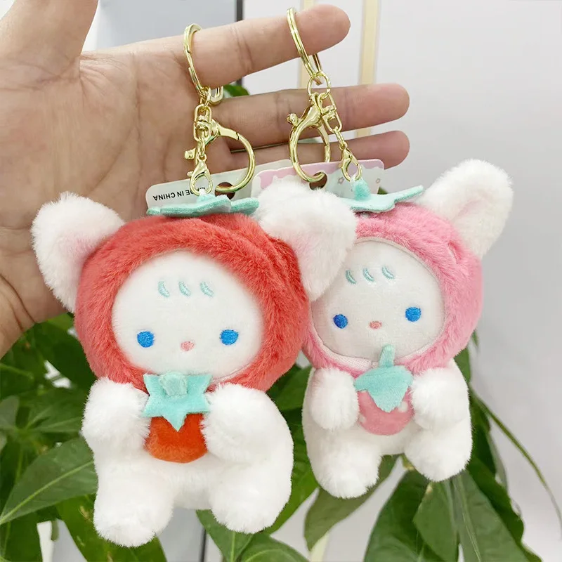 new lovely Fruit Rabbit Creative pendant darling  keychain fashione soft decorate sweet pretty doll couple birthday gift