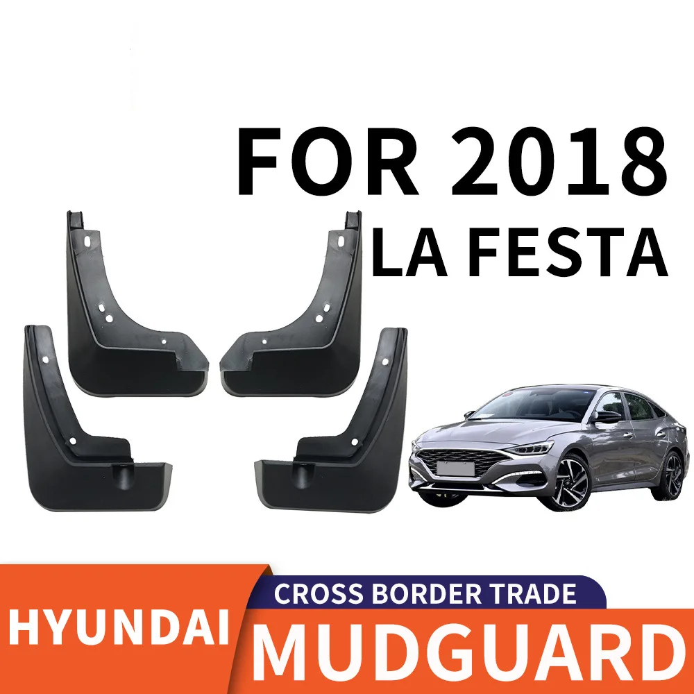 

For 2018 Hyundai LA Festa Car tire mudguard,Mudflaps Front Rear Flares Splash Guards Cover Car Accessoie