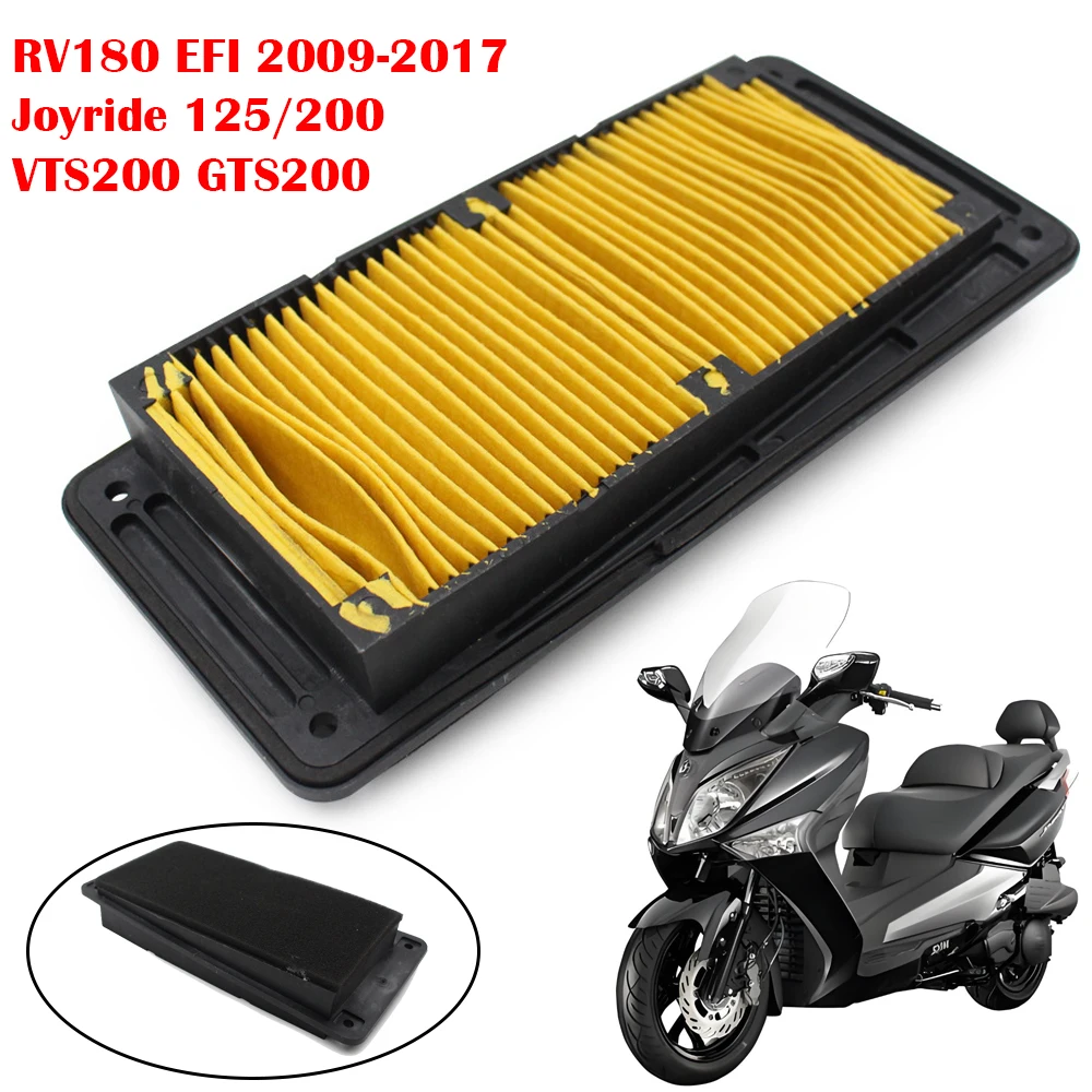 

Воздухозаборный фильтр мотоцикла 17211-HLK-000, элемент очистки воздушного фильтра для SYM RV180 EFI Joyride 125 200 EVO GTS 125 GTS 200 VTS 200