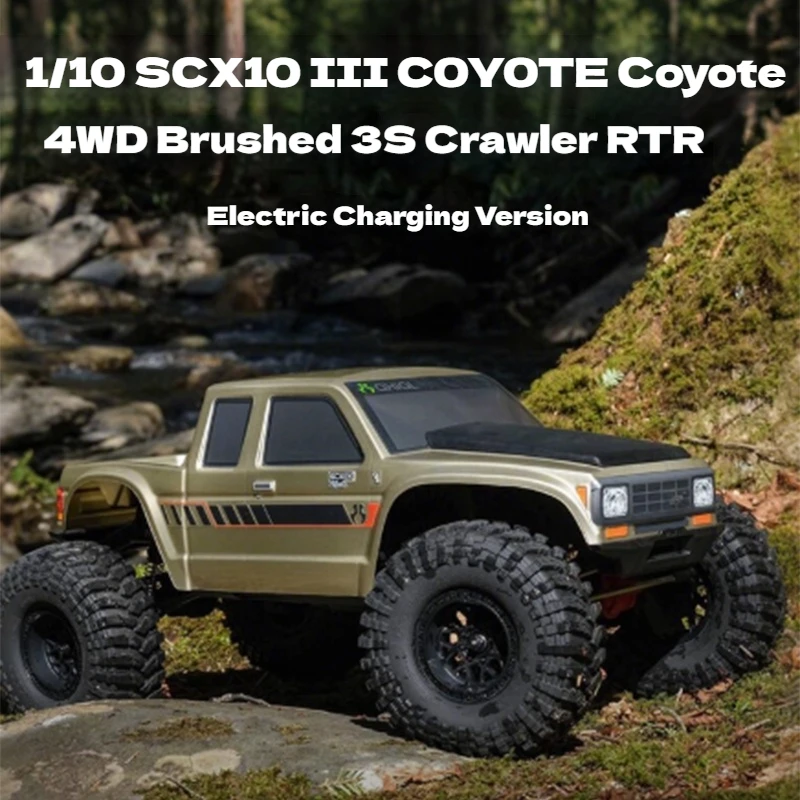 

Осевой масштаб 1/10, Scx10 III Coyote, 3-го поколения, электрический внедорожный альпинистский автомобиль с дистанционным управлением, готовый к использованию для игрушечных хобби