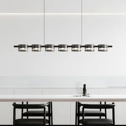 Postmodern LED  Smoky Glass Chandeliers Lighting Luxury Ceiling Hanging Pendant Lamps Dining Living Bedroom Light Fixtures